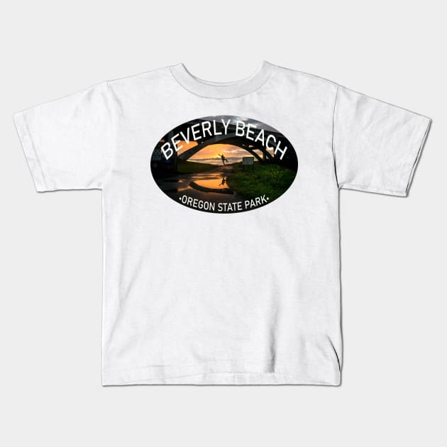 Beverly Beach State Park Oregon Kids T-Shirt by stermitkermit